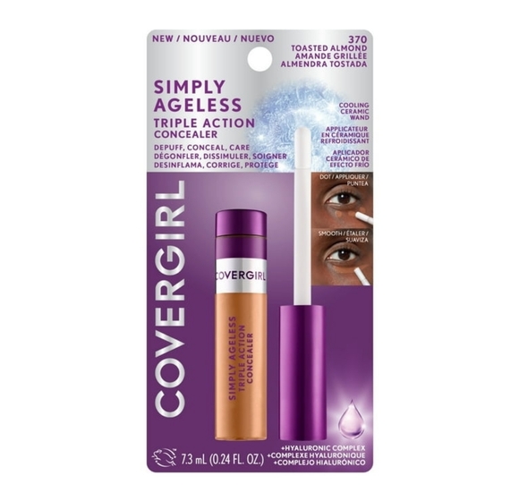 Covergirl Ageless Under-Eye Filler & Brightener Concealer, 370 Toasted Almond - Picture 1 of 3